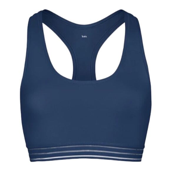 Knix Modal Luxe Pullover Lounge Bra Horizon Blue Racerback Bra Size Small​ - Picture 1 of 3